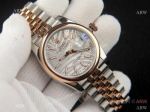 Copy Rolex Datejust 36 Silver Palm dial Domed Bezel Jubilee Watch